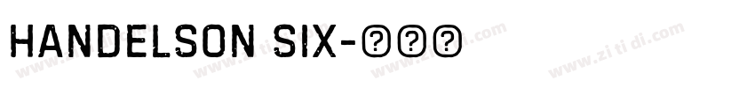 handelson six字体转换